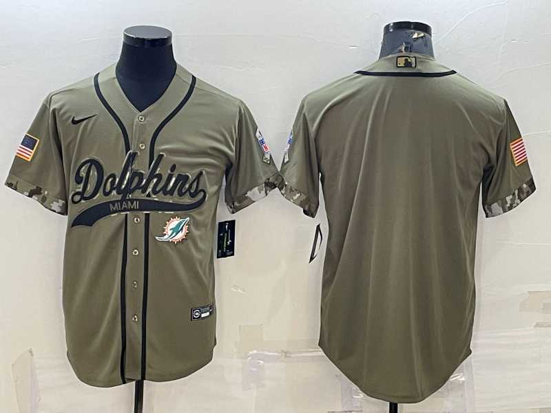 Men's Miami Dolphins Blank Olive Salute to Service Cool Base Stitched Baseball Jersey,We sell and wholesale Men's Miami Dolphins Blank Olive Salute to Service Cool Base Stitched Baseball Jersey on line form chian!